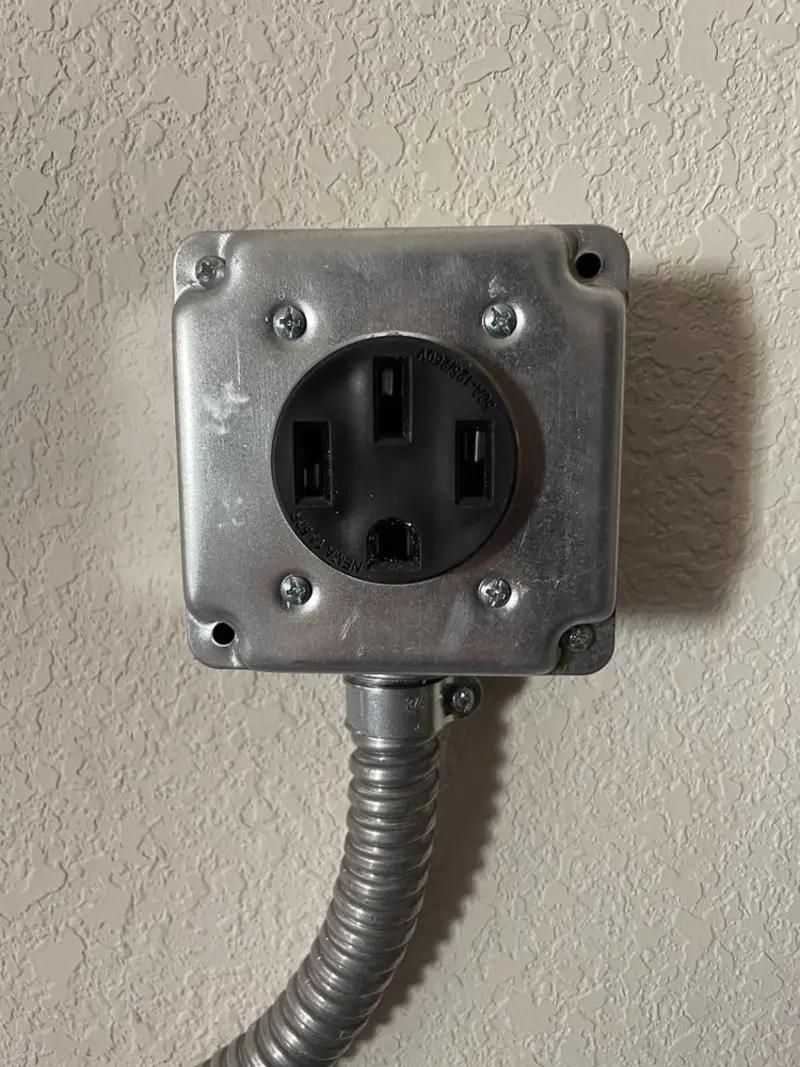 NEMA 14-50 outlet installed for Smart Home Electrical in Salinas